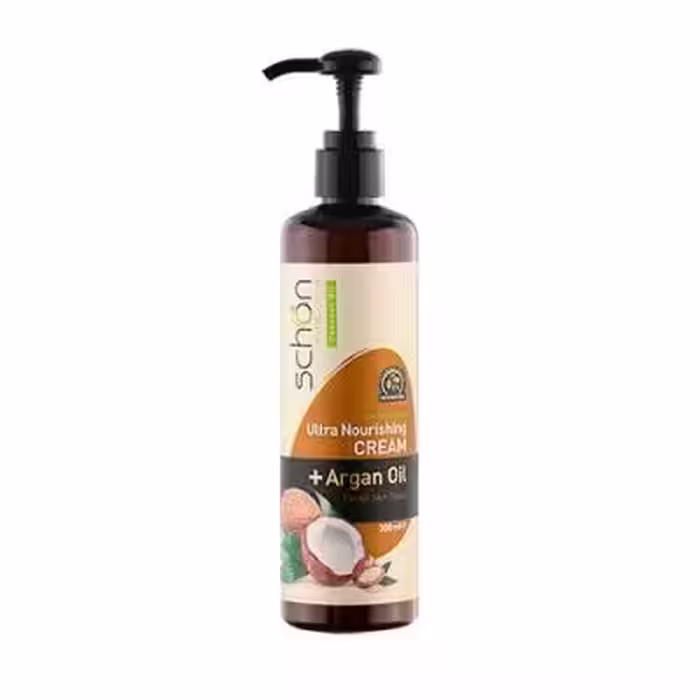 کرم مرطوب کننده آرگان نارگیل شون|Schon Argan Oil &amp; Coconut Oil Ultra Nourishing Cream