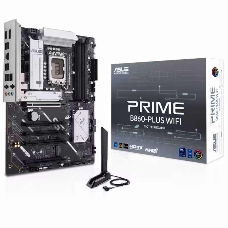 مادربرد ایسوس مدل Prime B860-Plus-WIFI DDR5 با سوکت پردازنده LGA1851