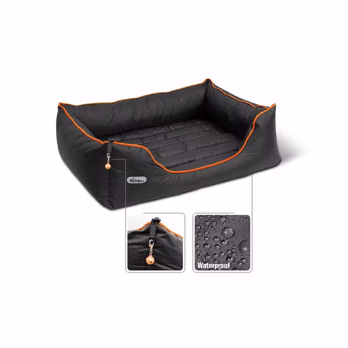 جای خواب U سگ و گربه نیناپت مدل زیپ لاین ضد آب