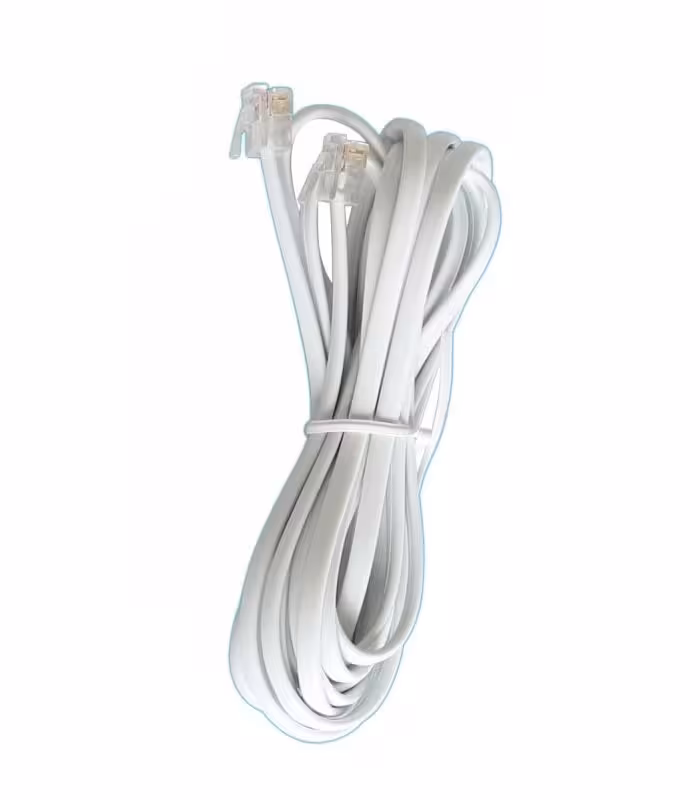 کابل تلفن 5 متری سوکت دار