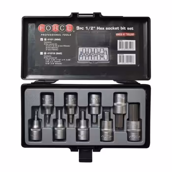 ست آلن بکسی شش گوش فورس 9 پارچه 1/2 اینچ مدل 4101