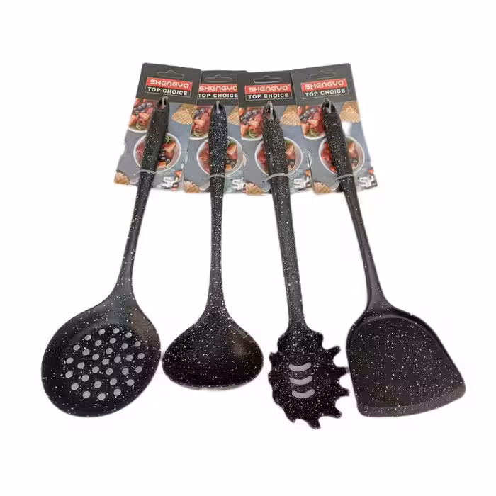 سرویس کفگیر و ملاقه 4 پارچه شنگیا مدل سیلیکونی | کالا مکس