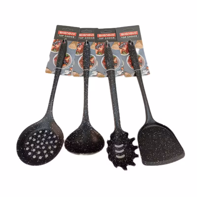 سرویس کفگیر و ملاقه 4 پارچه شنگیا مدل سیلیکونی | کالا مکس