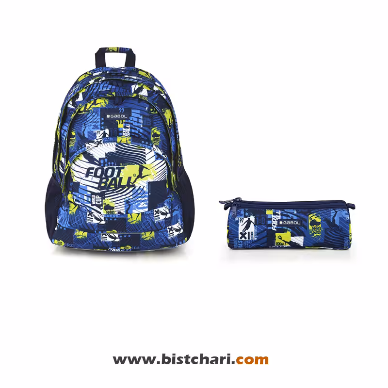 ست کوله پشتی سایز 32 و جامدادی مدل Ball برند گابل Gabol