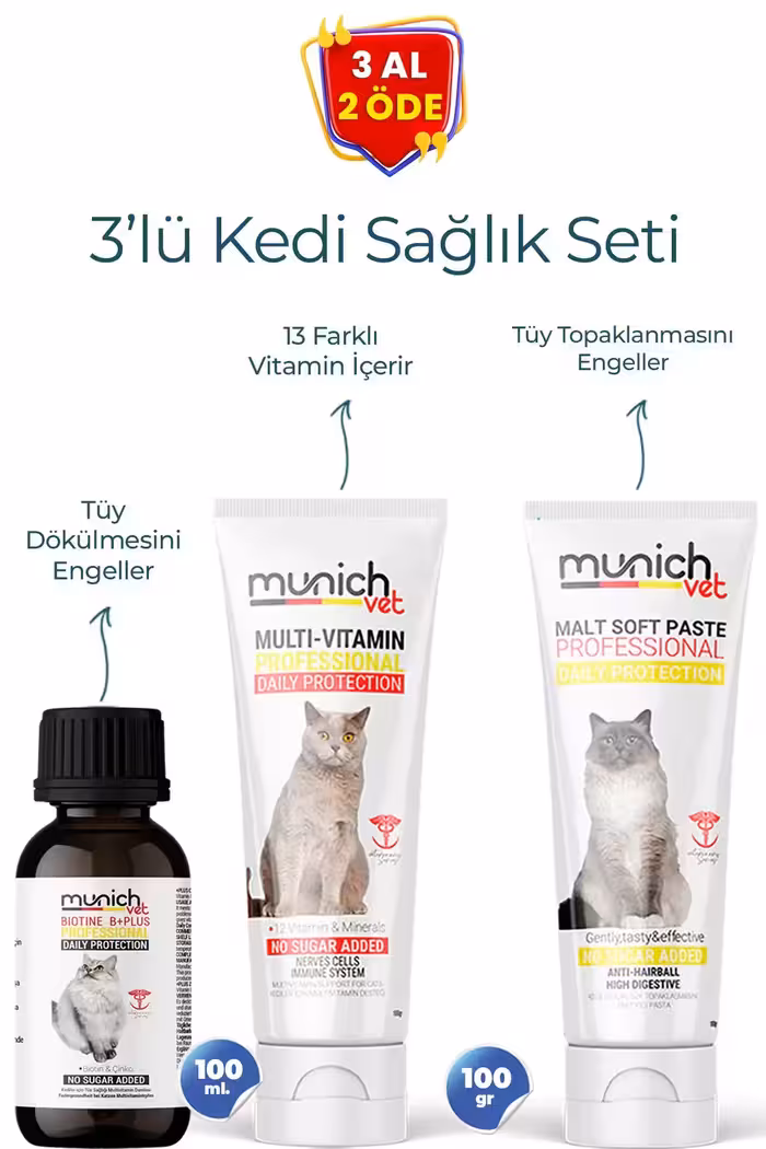 ست سه تایی کتی قطره سلامتی مو (100 میلی لیتر) - پاستای مالت (100 گرم) - پاستای مولتی ویتامین (100 گرم) - 8634