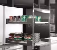 سوپر لردر زیر صفحه اسلیم شیشه دو طبقه با عمق 50 و عرض ازاد فانتونی فانتونی کد F435