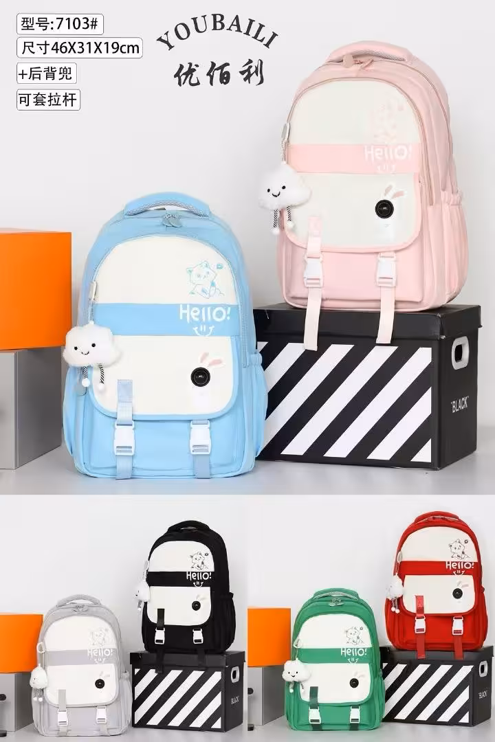 کوله وارداتی کد BB7103 رنگ صورتی سایز cm46*31*19