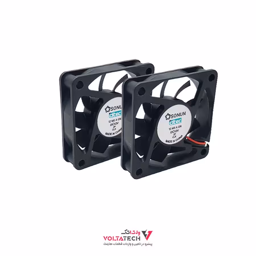 فن 12V دو سیمه سایز 4×4 ضخامت 15cm