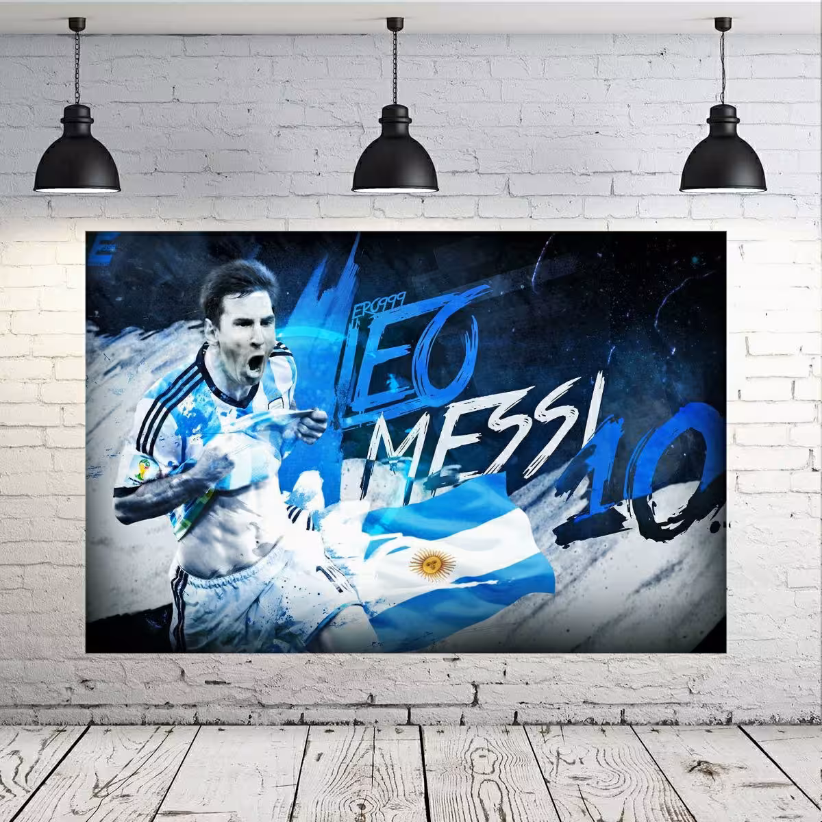 پوستر دیواری طرح قهرمان جهان messi