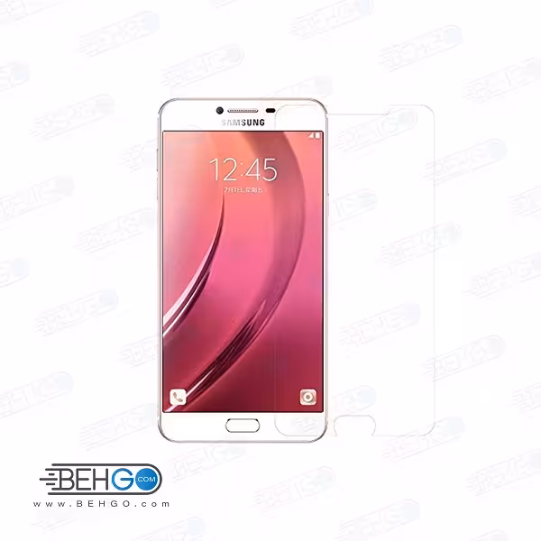 گلس c7 بی رنگ و شفاف یا محافظ صفحه نمایش شیشه ای Glass Screen Protector samsung c7