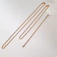 گردنبند 60سانتی دستبند و پابندطنابی استیل 