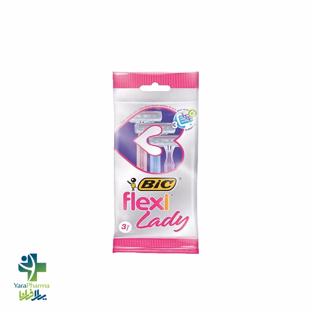 خود تراش بیک مدل Flexi lady بسته 3 عددی