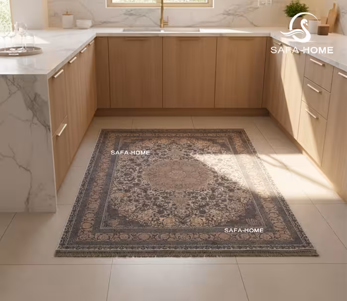 فرشینه شانل مخمل 225×150 طرح سوگند