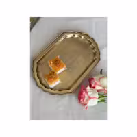 شیرینی خوری برنجی بیضی سافلون 4038