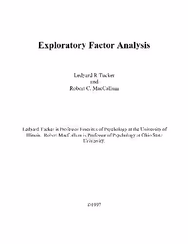 خرید و دانلود نسخه کامل کتاب Exploratory factor analysis