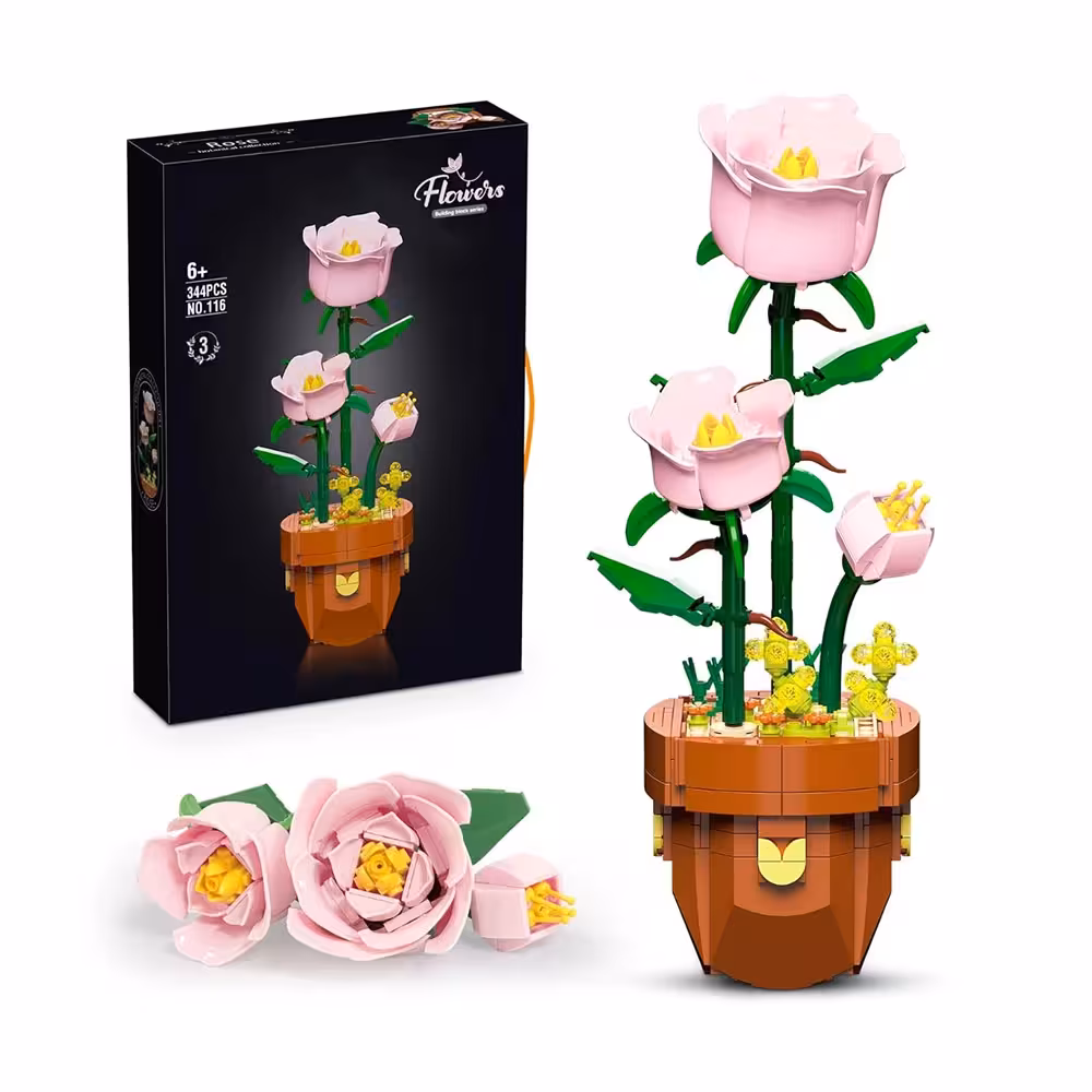 اسباب بازی لگو گل رز صورتی