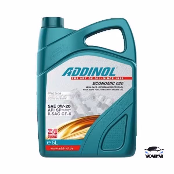 روغن موتور ادینول SP حجم 5 لیتر (0w-20)