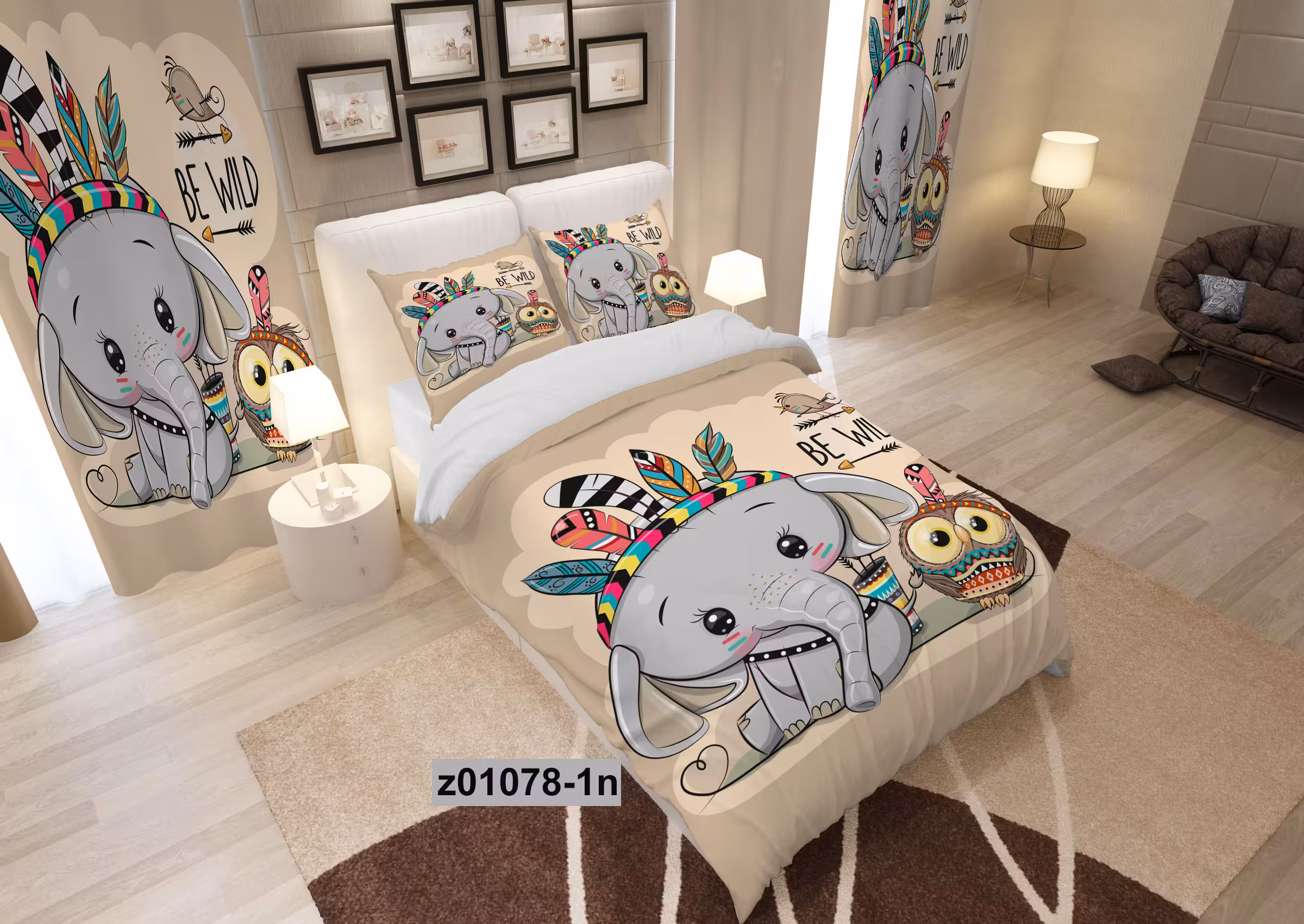 لحاف روتختی تنسل سه بعدی (3D) کالای خواب متین کد 1078