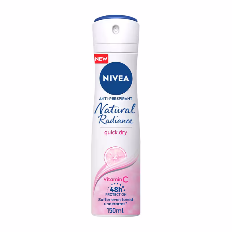 اسپری ضد تعریق بانوان نیوآ NIVEA مدل Natural radiance حجم 150ml