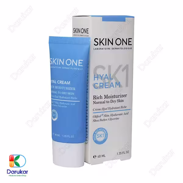 کرم مرطوب کننده هیال اسکین وان مناسب پوست نرمال تا خشک 40 میلی لیتر