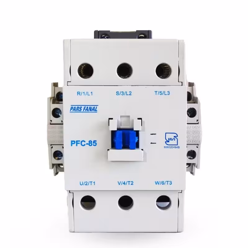 کنتاکتور 85 آمپر 3 فاز پارس فانال مدل PFC-85 بوبین