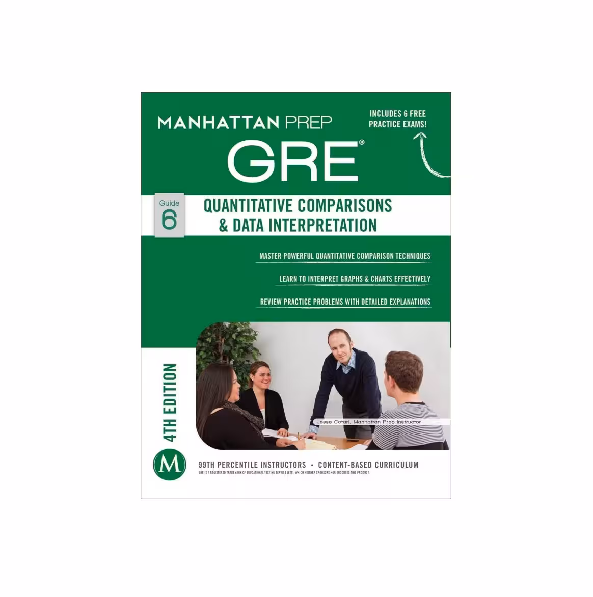 کتاب زبان Manhattan Prep GRE Quantitative Comparisons &amp; Data Interpretation Strategy Guide جی آر ایی