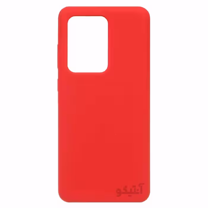 قاب سیلیکونی محافظ لنزدار High copy مناسب برای Samsung S20 Ultra-قرمز