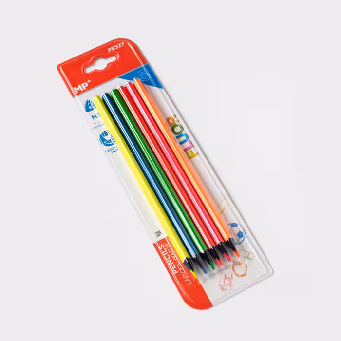 پک هایلایتر مدادی تک سر نئونی 6 عددی (*MP)