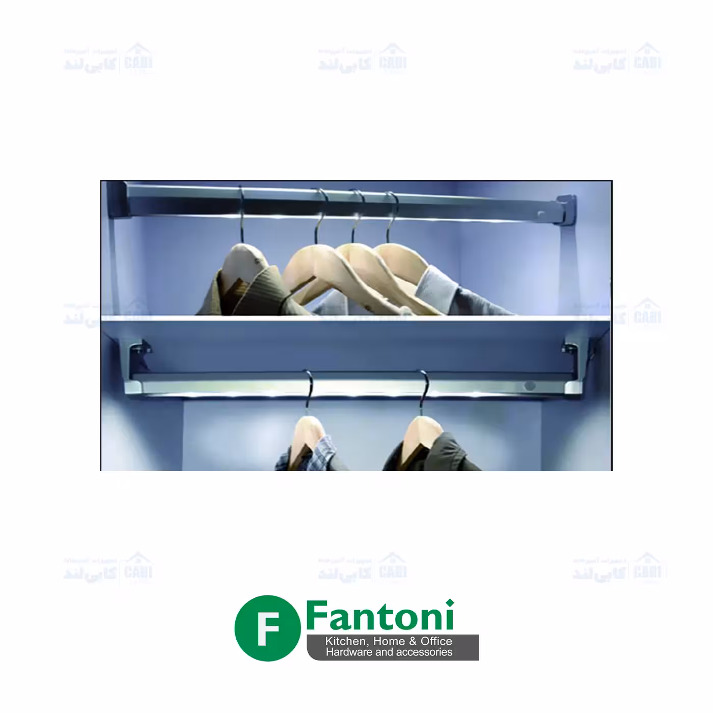 هنگر چراغ LED سری 2 جهت اتصال به سقف فانتونی N024