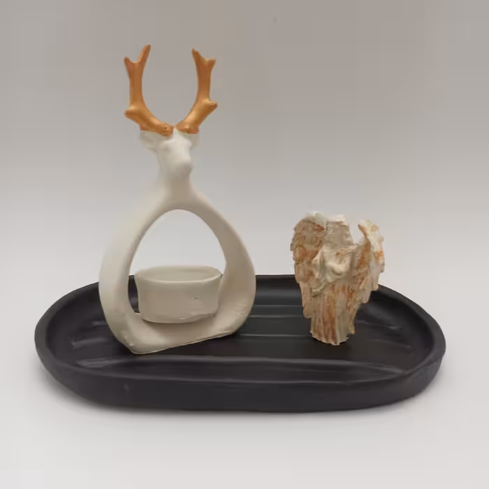 جاشمعی مدل وارمر طرح گوزن و فرشته و کبوتر کد 229