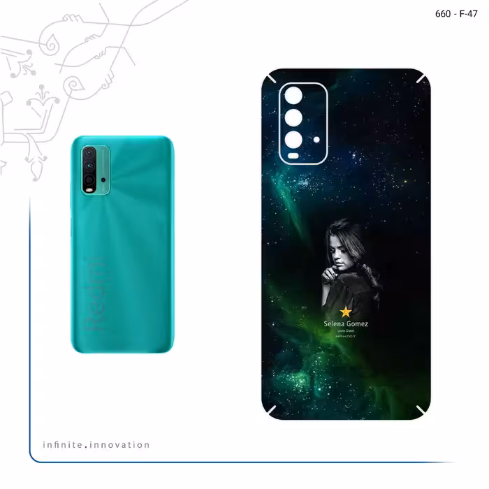 برچسب پوششی ماهوت مدل Selena Gomez مناسب برای گوشی موبایل شیائومی Redmi 9T