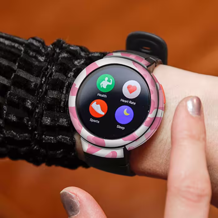 برچسب ماهوت طرح Army Pink مناسب برای ساعت هوشمند شیایومی Amazfit Verge