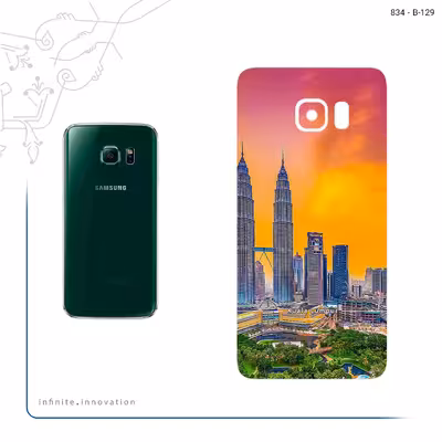 برچسب پوششی ماهوت مدل City of Kuala Lumpur مناسب برای گوشی موبایل سامسونگ Galaxy S6 Edge