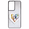 کاور ام ان اف طرح قلبی LOVE کد P-043 مناسب برای گوشی موبایل سامسونگ Galaxy S21 Ultra