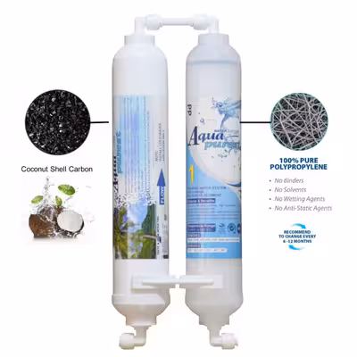 فیلتر تصفیه آب یخچال و فریزر آکوا پیورست مدل NEW FILTER - RX 2500G مجموعه 2 عددی