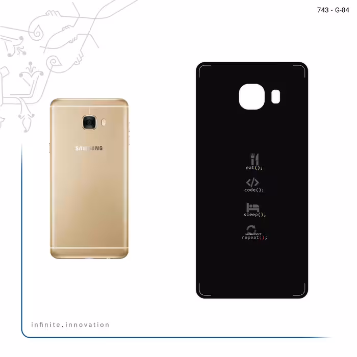 برچسب پوششی ماهوت مدل Programming 2 مناسب برای گوشی موبایل سامسونگ Galaxy C5