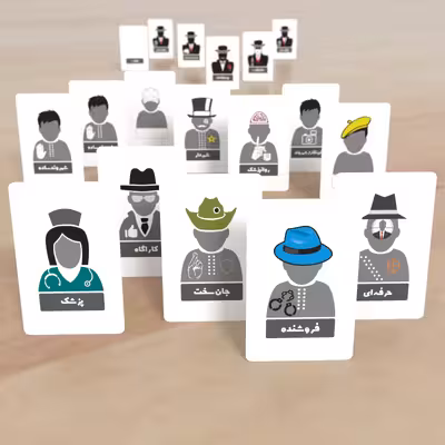 بازی فکری مدل کارت مافیا BLK مجموعه 3 عددی