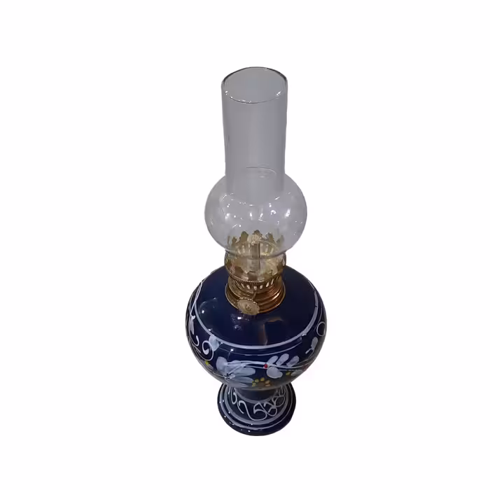 چراغ نفتی سفالی مدل نقاشی کد 9