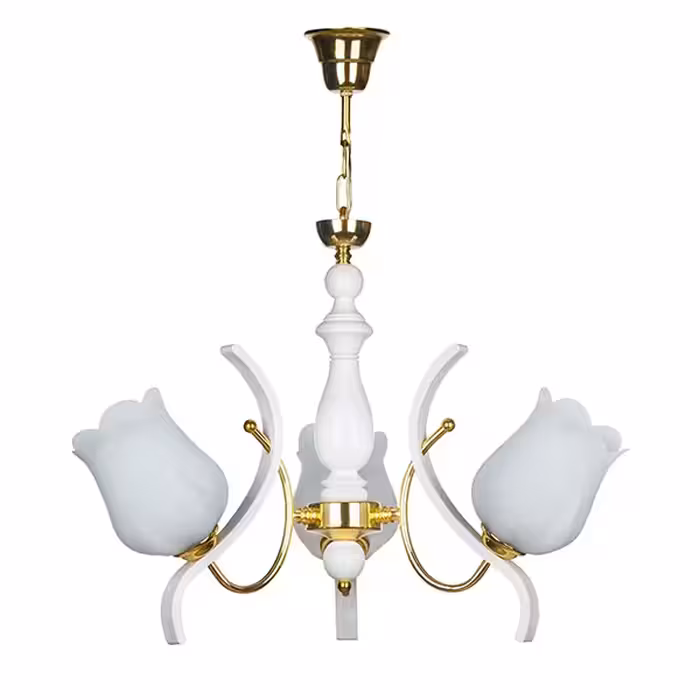 لوستر و چراغ دیواری چشمه نور کد A808/3-1-Pro مجموعه 2 عددی