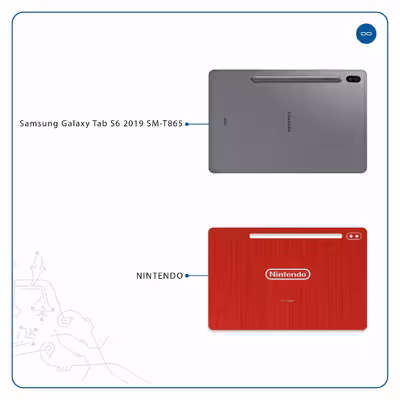 برچسب پوششی ماهوت مدل NINTENDO مناسب برای تبلت سامسونگ Galaxy Tab S6 2019 SM-T865