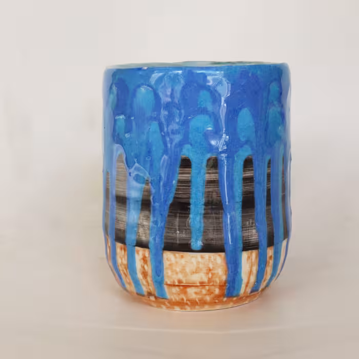 ماگ سرامیکی طرح موج مدل دستساز کد 1073