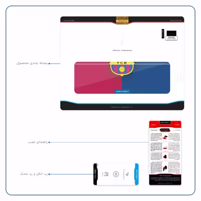 برچسب پوششی ماهوت مدل Barcelona مناسب برای تبلت مایکروسافت Surface Pro 3 2014