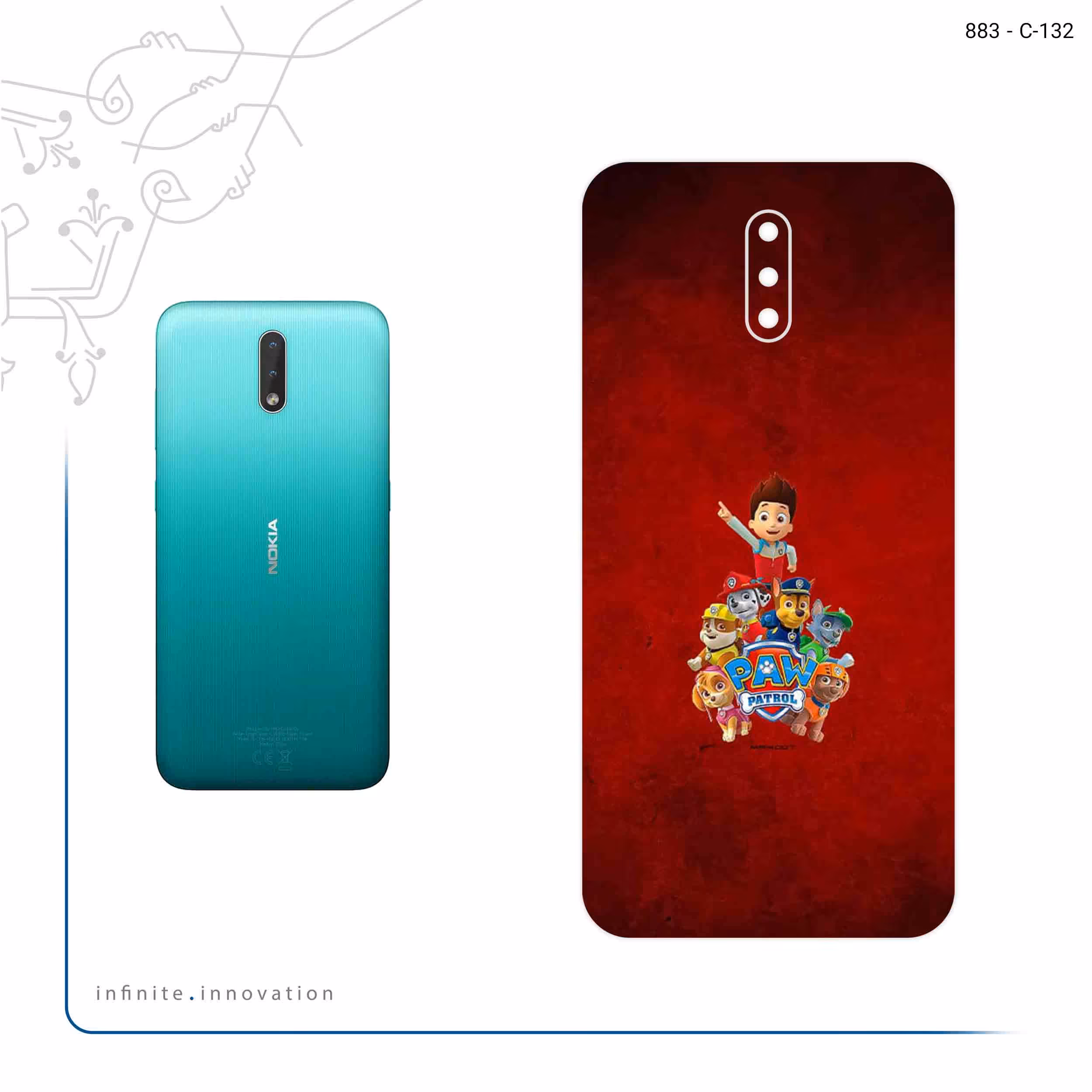 برچسب پوششی ماهوت مدل Paw Patrol مناسب برای گوشی موبایل نوکیا 2.3