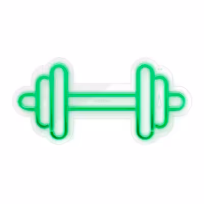 چراغ دیواری نئون دیزاین طرح Dumbbell_GR