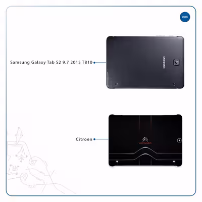 برچسب پوششی ماهوت مدل Citroen مناسب برای تبلت سامسونگ Galaxy Tab S2 9.7 2015 T810