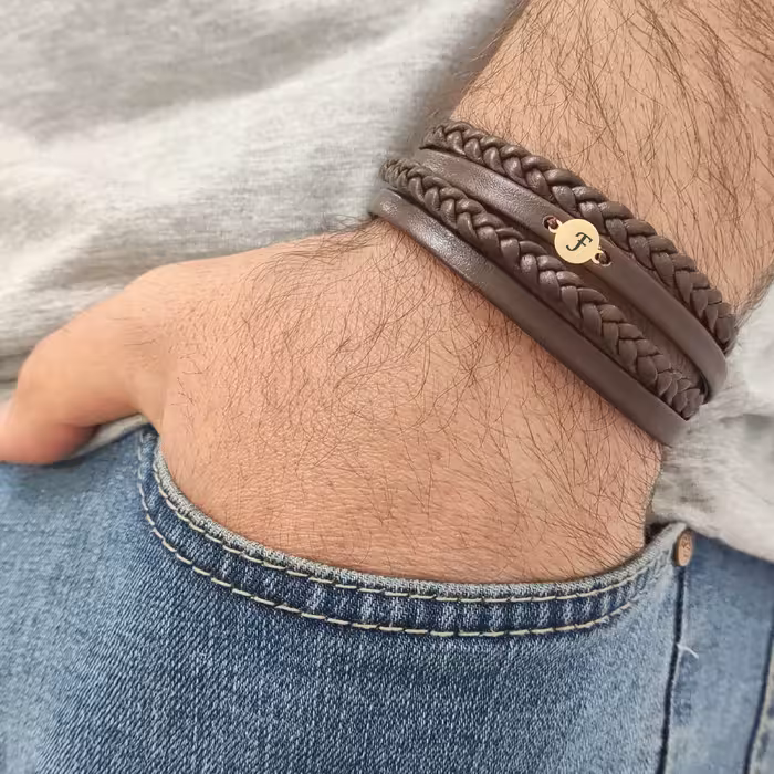 دستبند نقره لیردا مدل حرف F کد DCR 0004