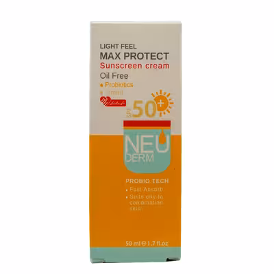 کرم ضد آفتاب نئودرم مدل Max Protect Oil Free حجم 50 میلی لیتر