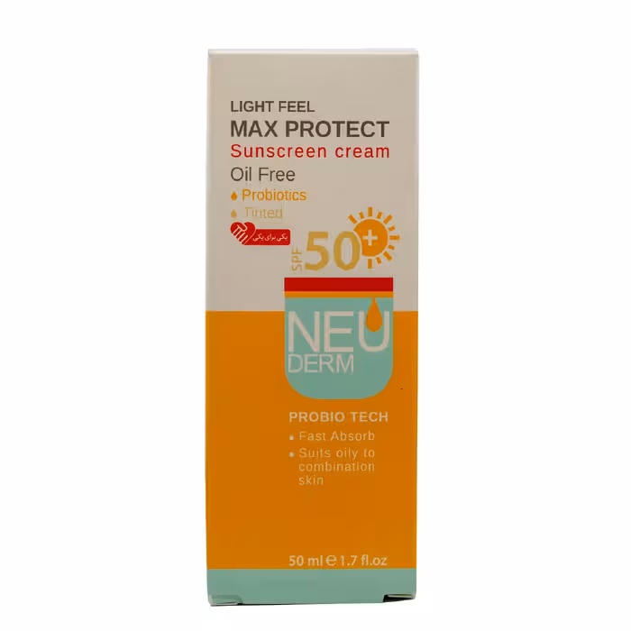 کرم ضد آفتاب نئودرم مدل Max Protect Oil Free حجم 50 میلی لیتر