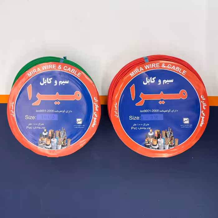سیم برق افشان 1 در 1.5 و 1 در 2.5 میرا مدل 2.5R - 1.5G بسته دو عددی