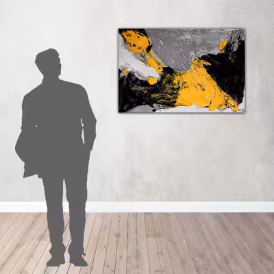 تابلو نقاشی میکس مدیا کد 032